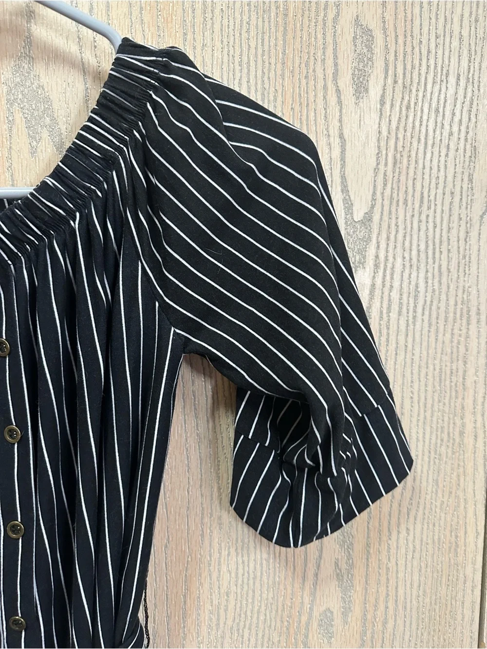 Justify Black And White Striped Girls Dress Small